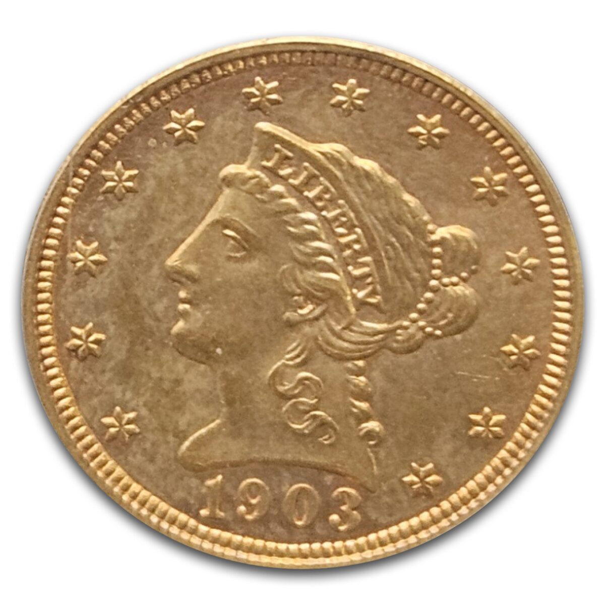 1903 $2.50 Liberty Gold Quarter Eagle MS-62 PCGS