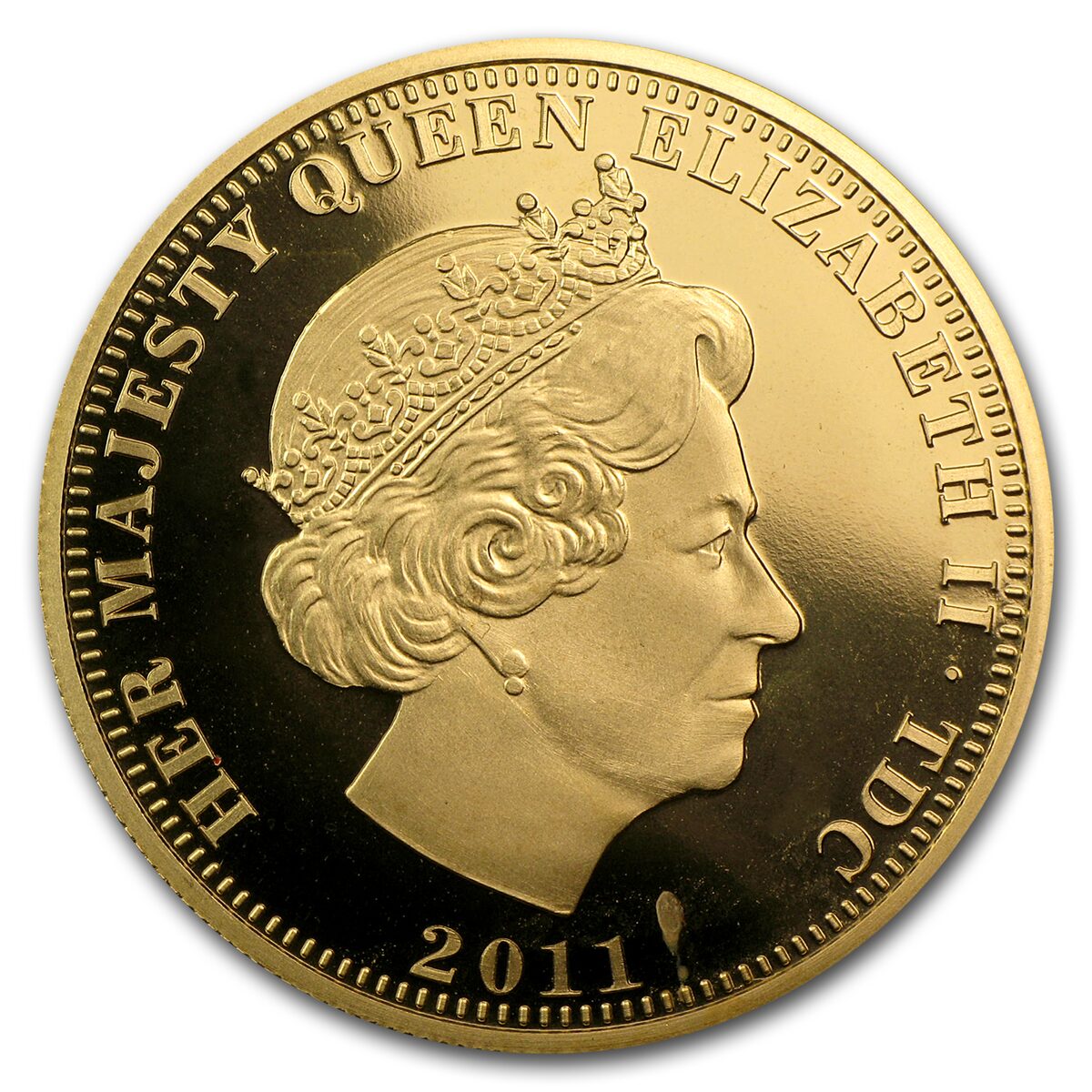 2011 Tristan da Cunha Proof Gold Double Sovereign Royal Wedding