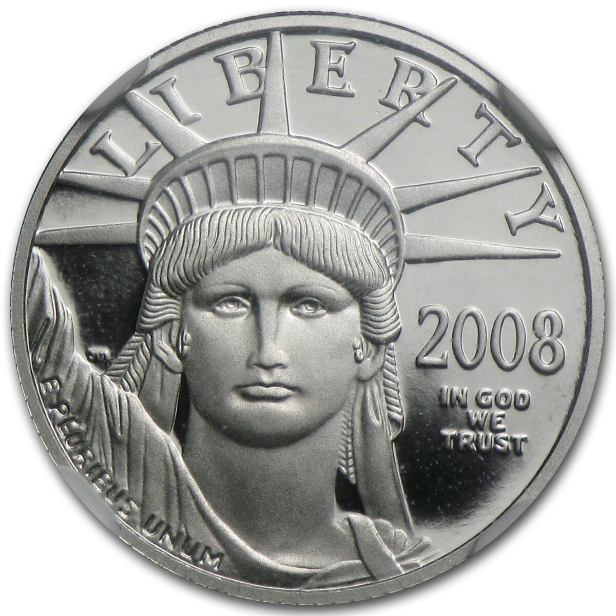 2008-W 1/10 oz Proof American Platinum Eagle PF-70 NGC
