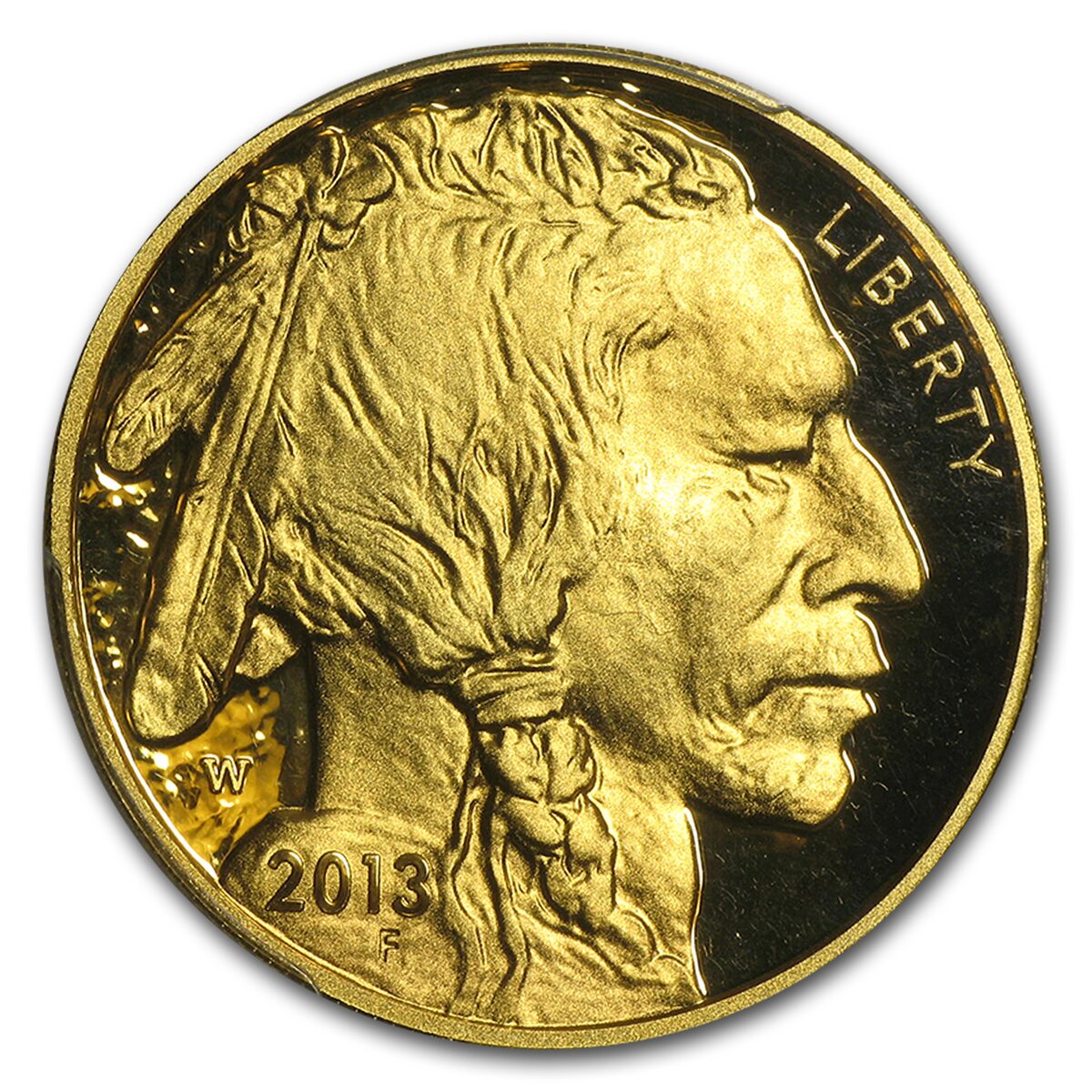 2013-W 1 oz Proof Gold Buffalo PR-70 PCGS (FS, Black Diamond)