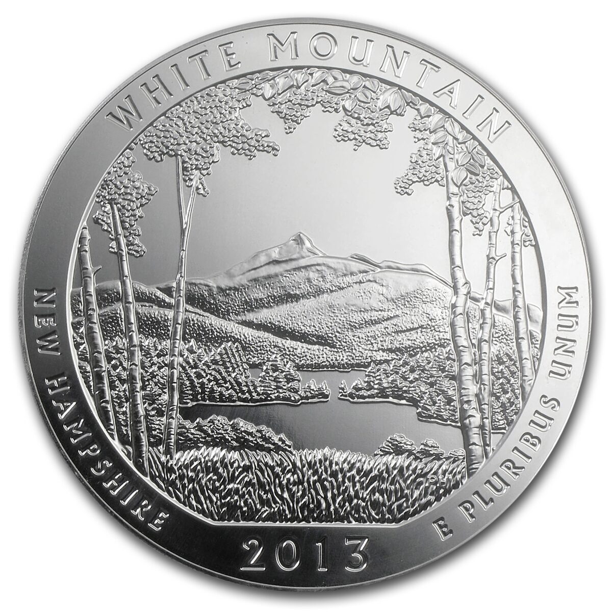2013 5 oz Silver ATB White Mountain National Park, NH
