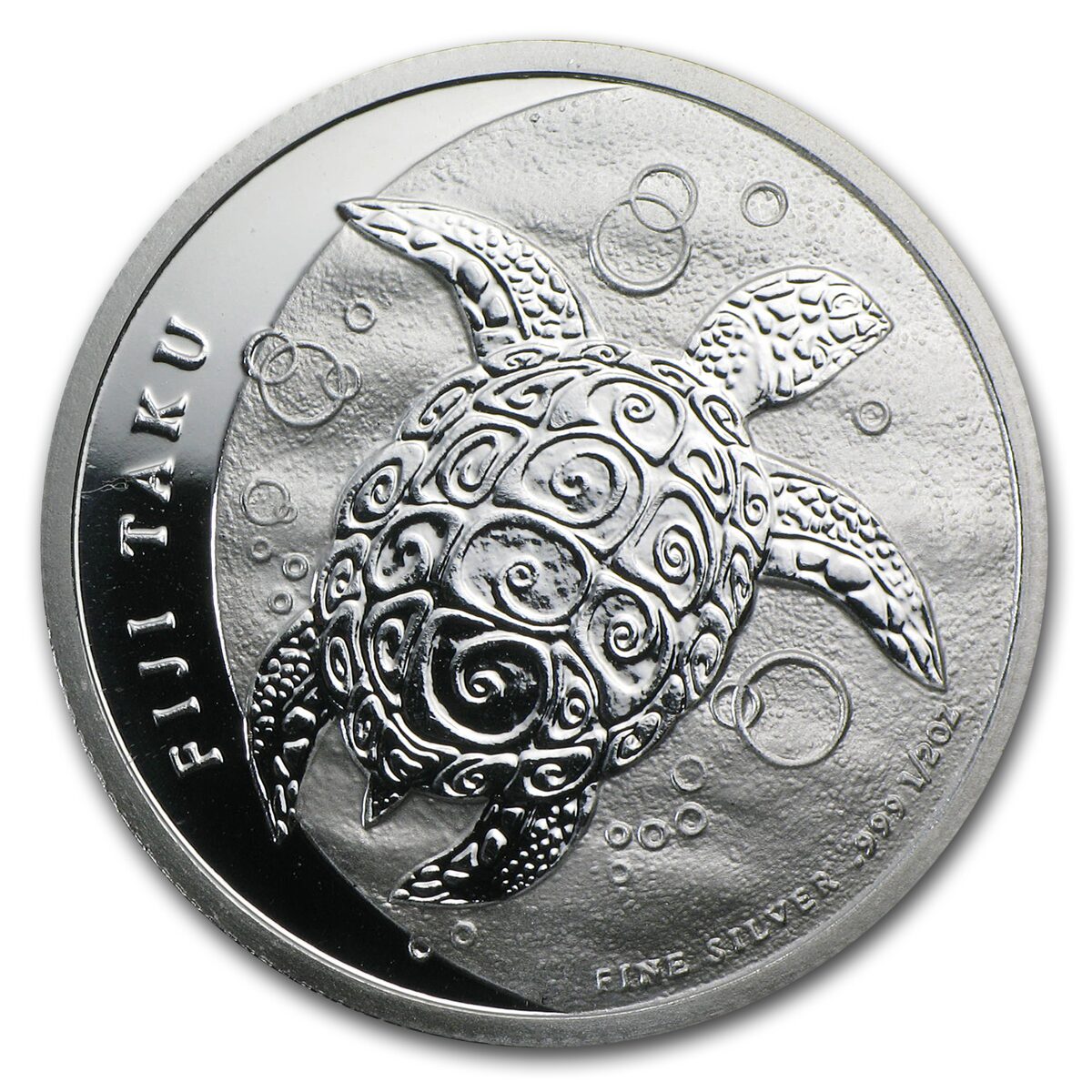 2013 Fiji 1/2 oz Silver $1 Taku BU