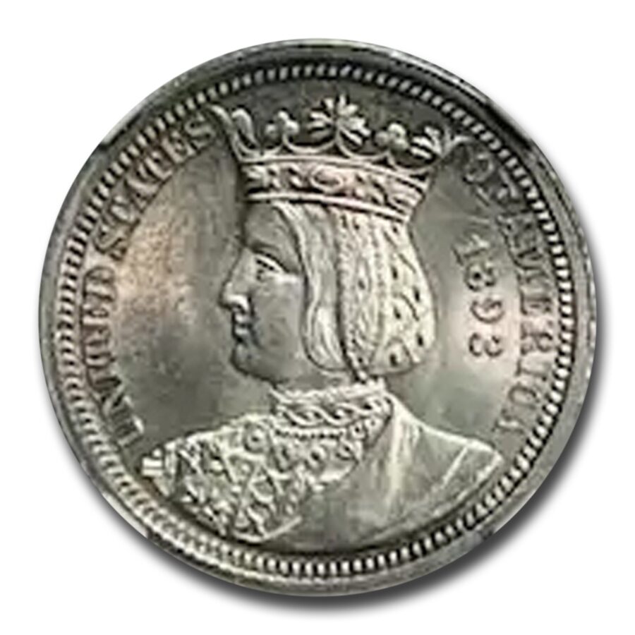 1893 Isabella Quarter MS-64 NGC