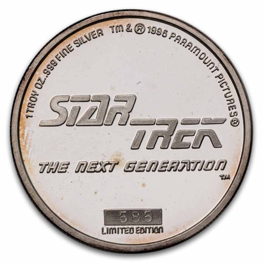 1 oz Silver Round - Star Trek (Captain Jean-Luc Picard)