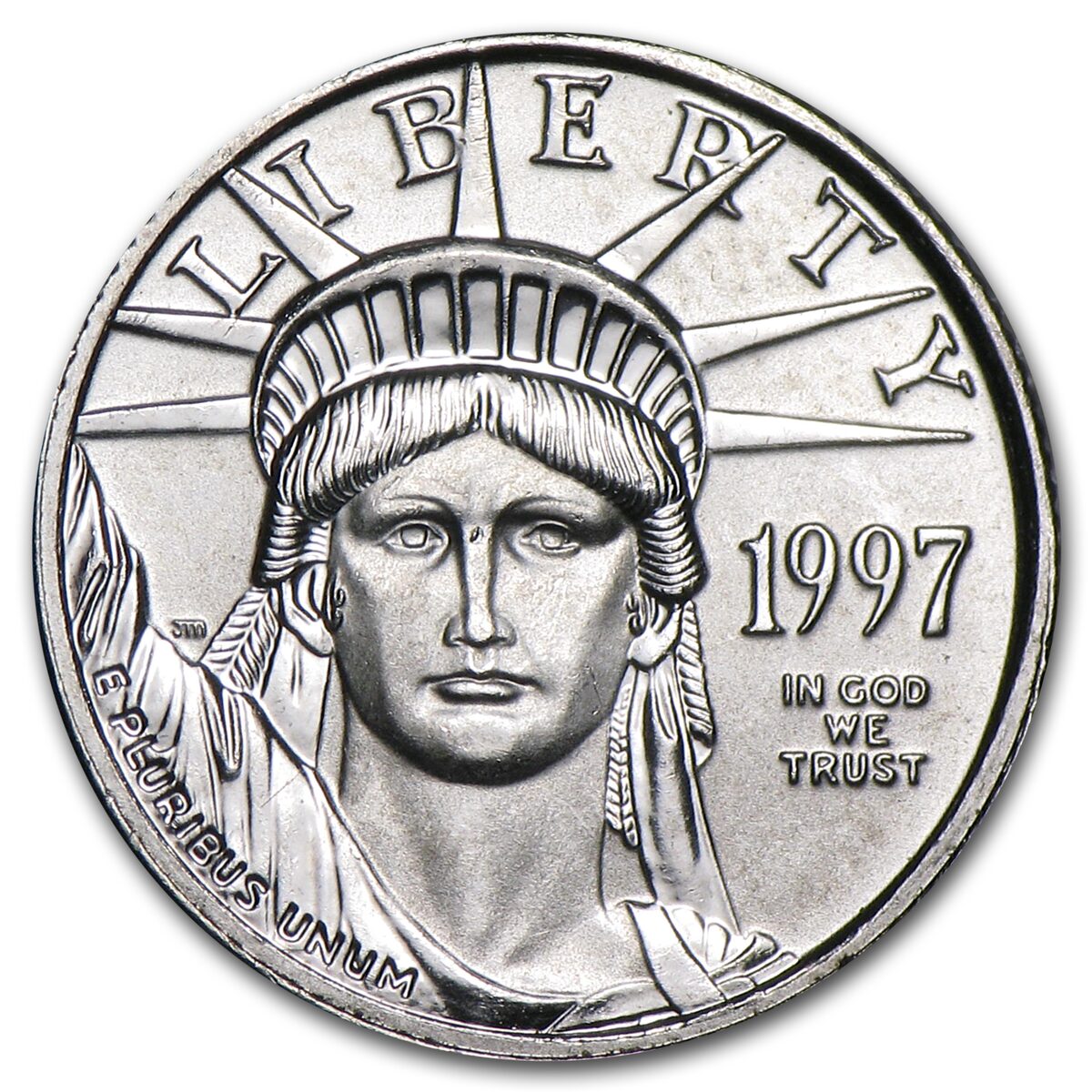 1997 1/10 oz American Platinum Eagle BU