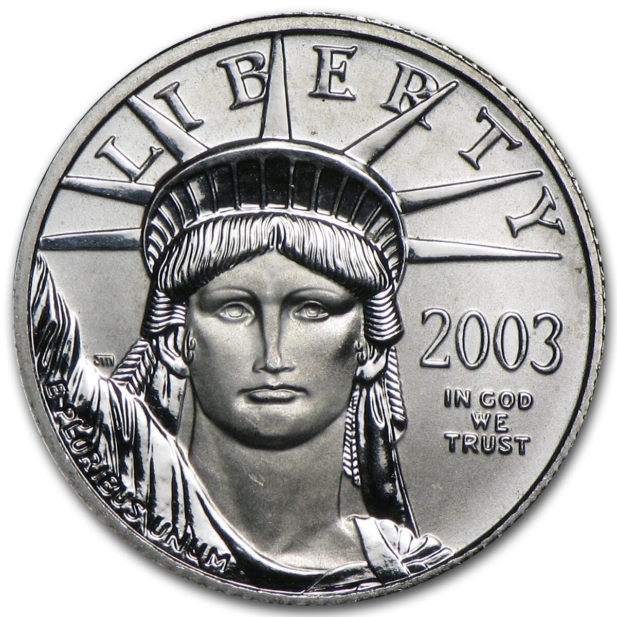 2003 1/10 oz American Platinum Eagle BU