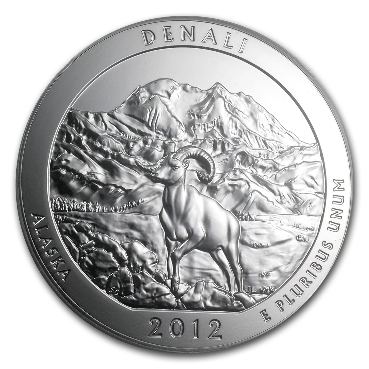 2012 5 oz Silver ATB Denali MS-69 DMPL PCGS (FirstStrike®)