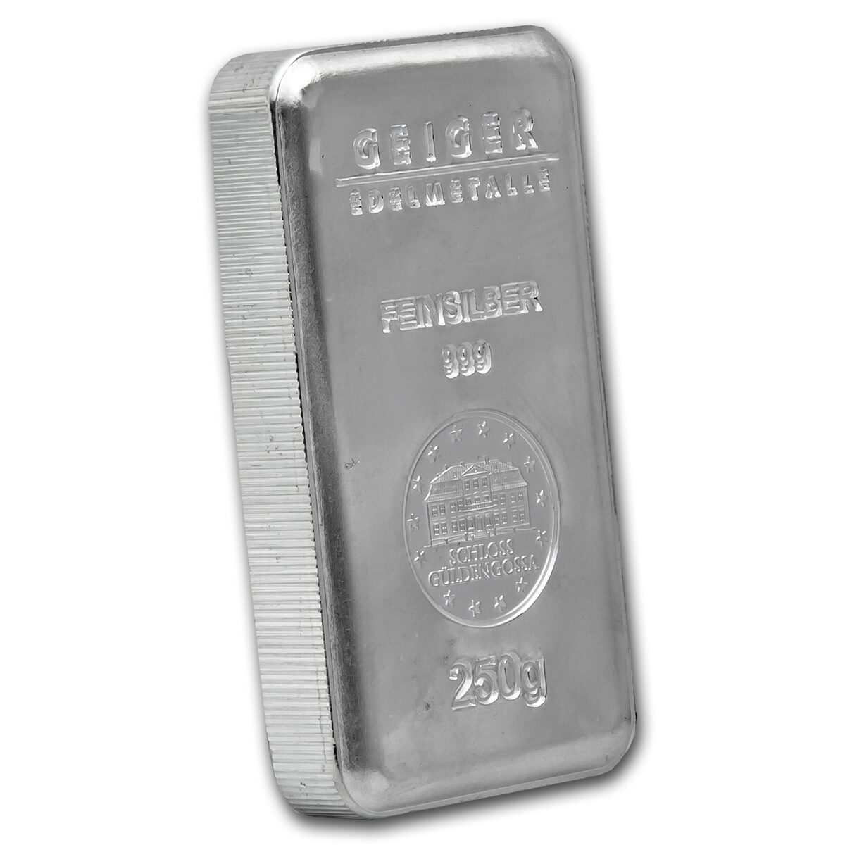 250 gram Silver Bar - Geiger (Security Line Series)