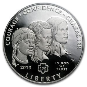 2013-W Girl Scouts $1 Silver Commem PR-70 PCGS (FS)