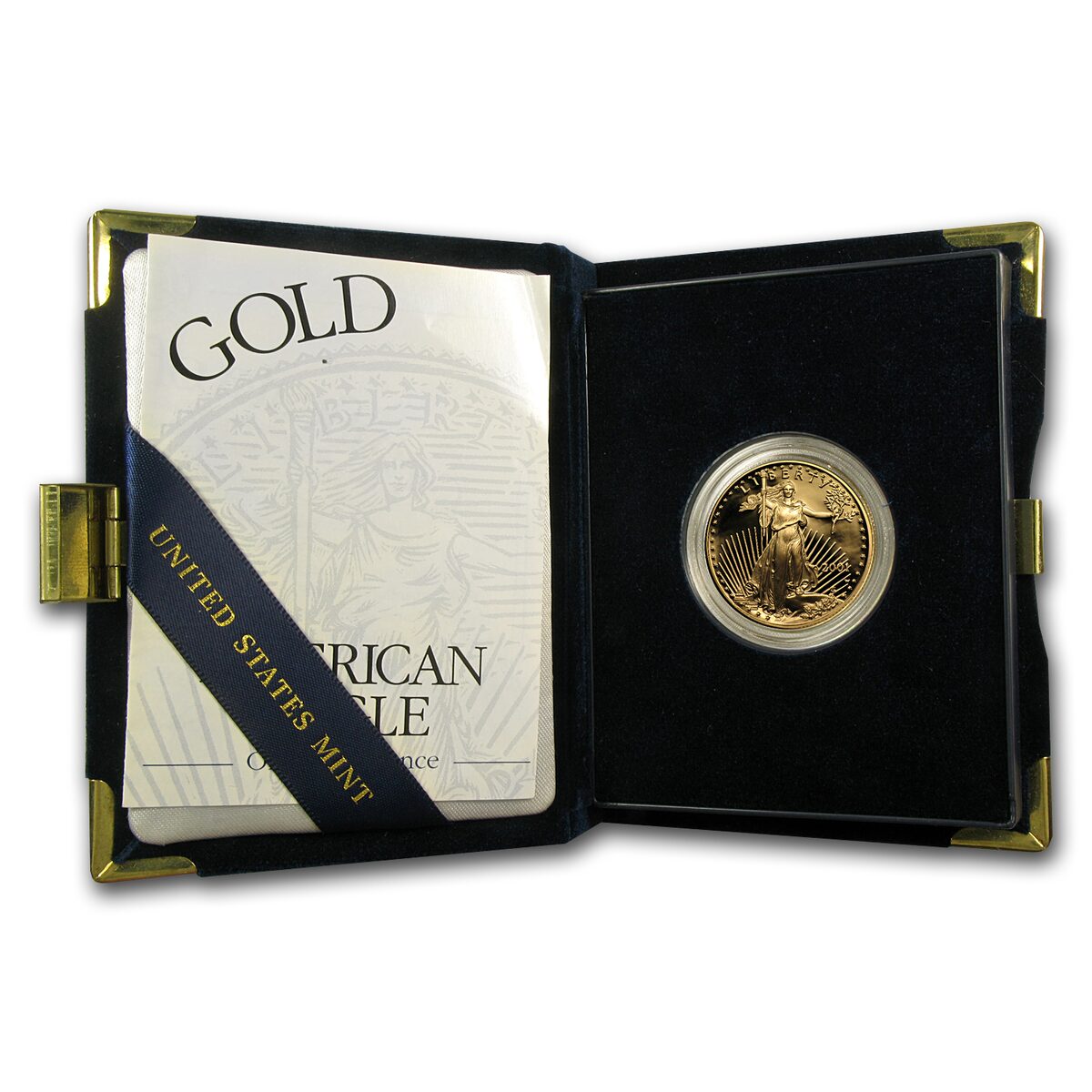 2001-W 1/2 oz Proof American Gold Eagle (w/Box & COA)