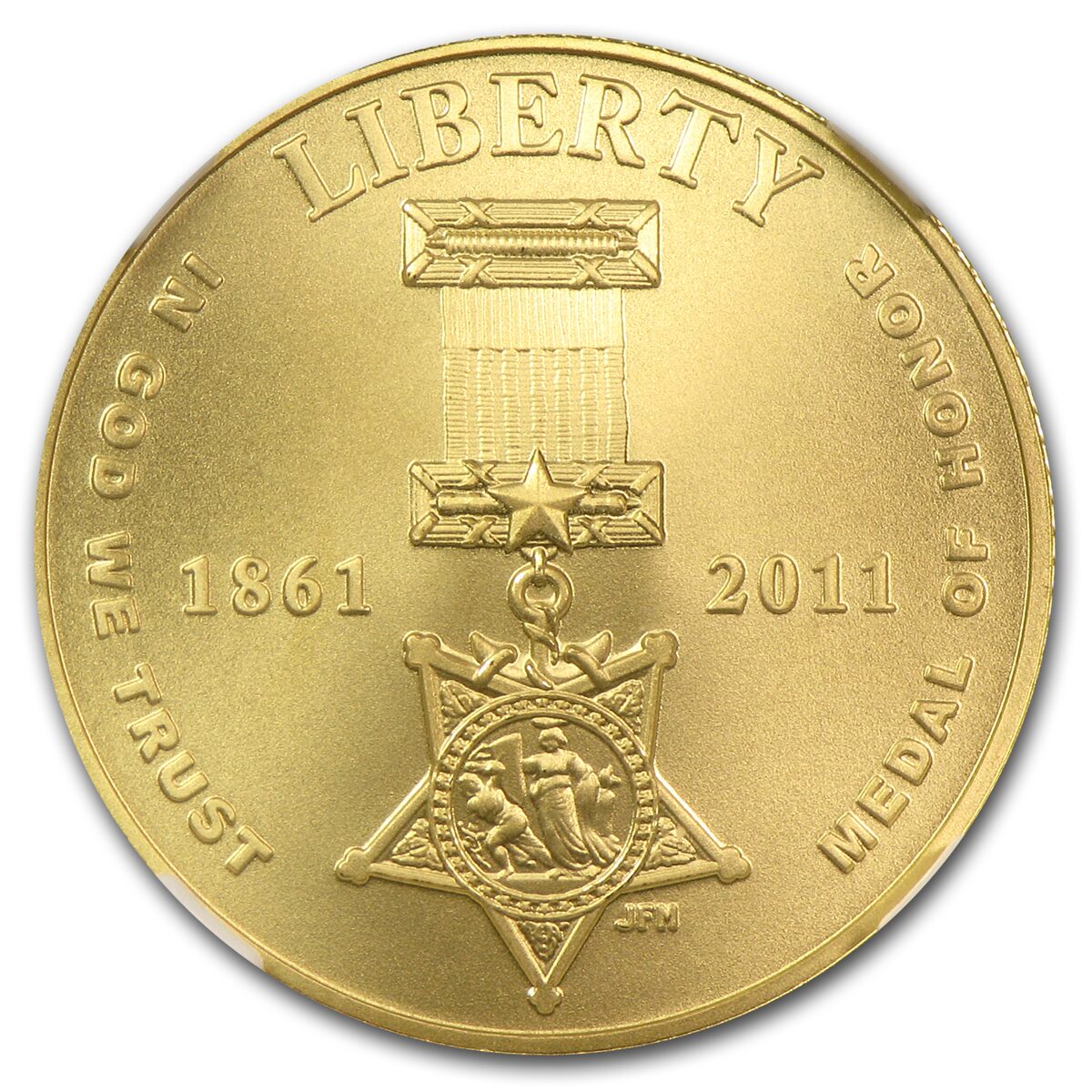 2011-P Gold $5 Commem Medal of Honor MS-70 NGC