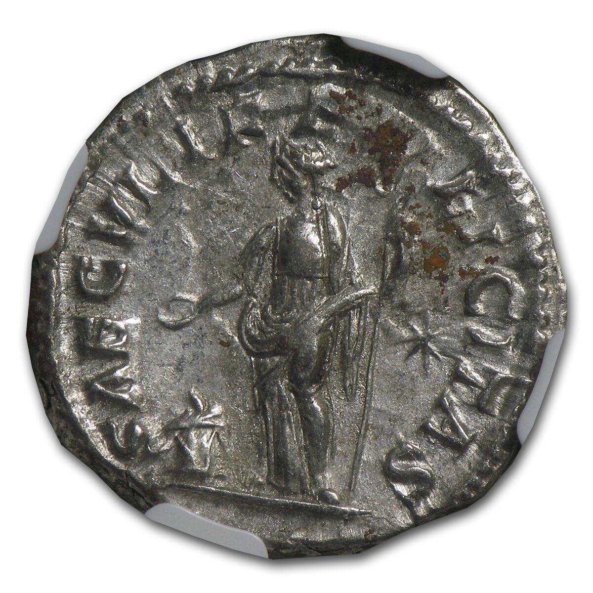 Roman Silver Denarius Julia Maesa (218-224/5 AD) XF NGC