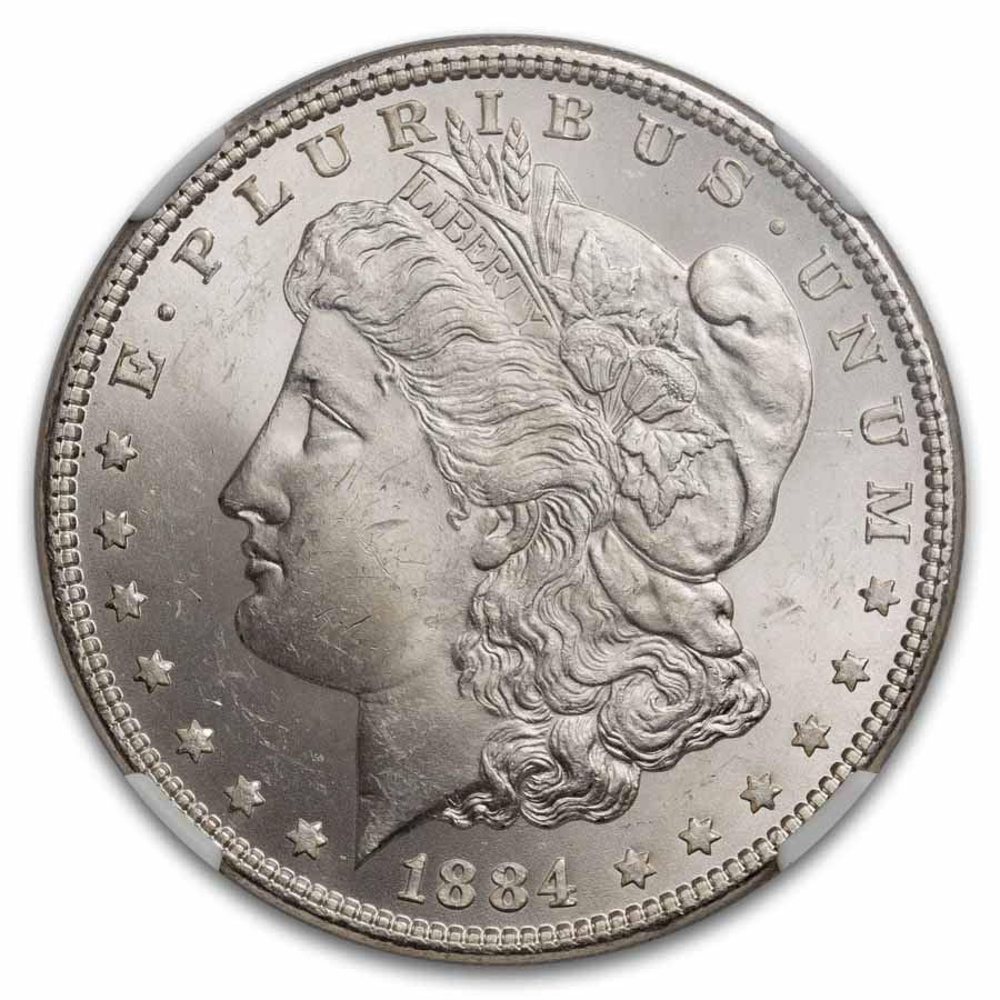1884 Morgan Dollar MS-63 NGC