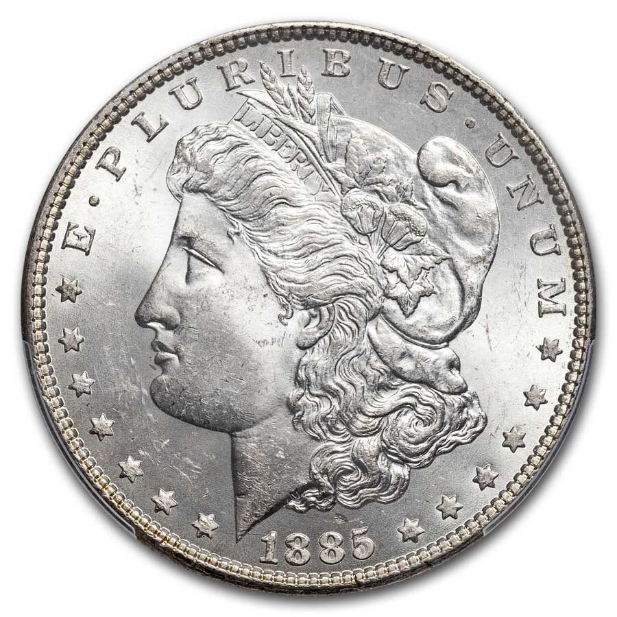 1885 Morgan Dollar MS-64 PCGS