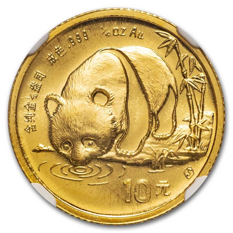 1987-S China 1/10 oz Gold Panda MS-68 NGC