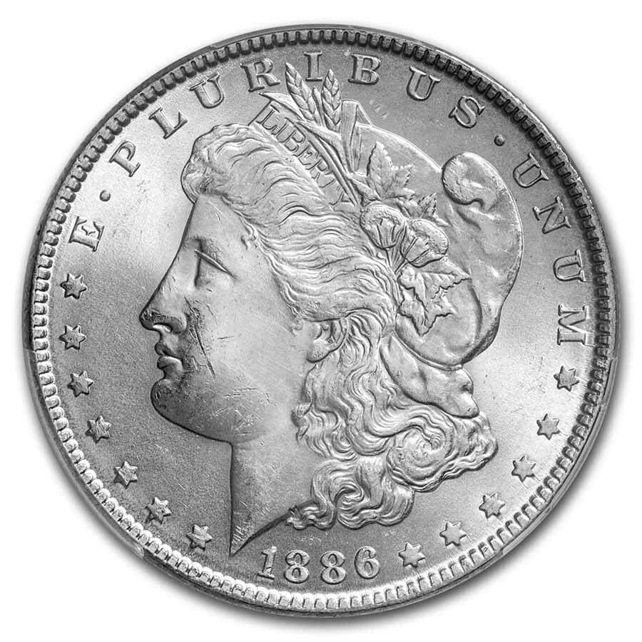 1886 Morgan Dollar MS-63 PCGS