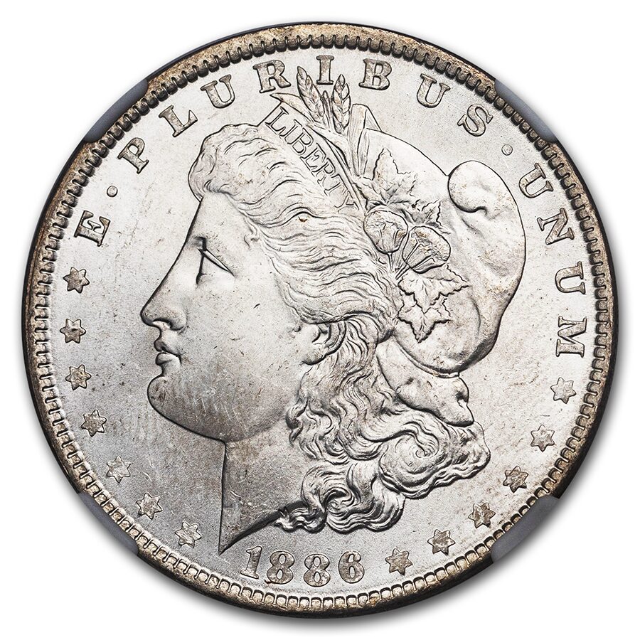 1886 Morgan Dollar MS-64 NGC