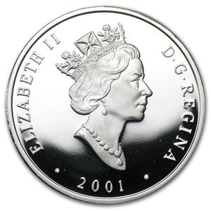 2001 Canada 1 oz Silver $20 The Scotia Train