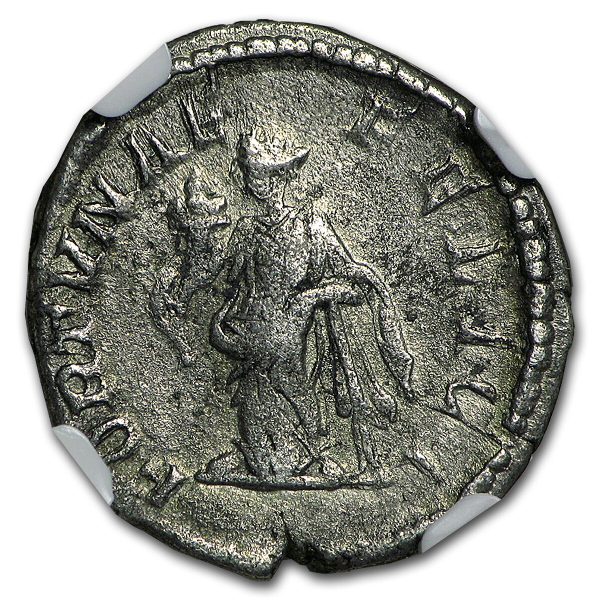 Roman Silver Denarius Julia Domna (193-217 AD) VF NGC