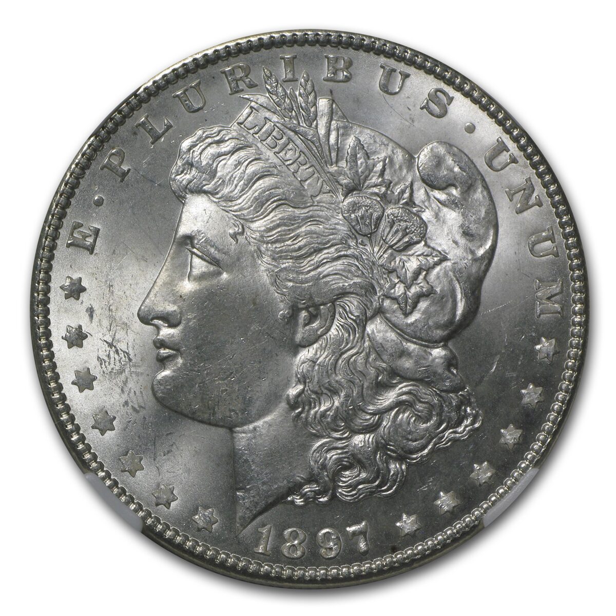 1897 Morgan Dollar MS-64 NGC