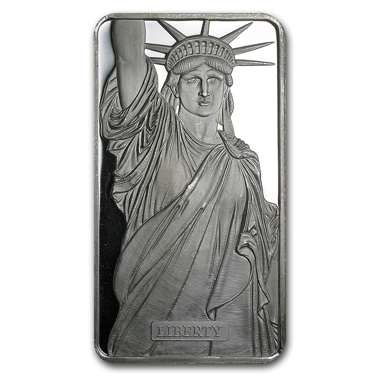 10 oz Silver Bar - Statue of Liberty (MTB)