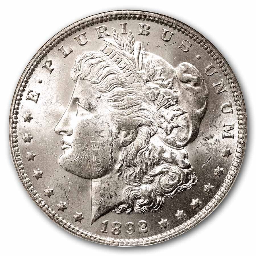 1892-O Morgan Dollar MS-62 NGC