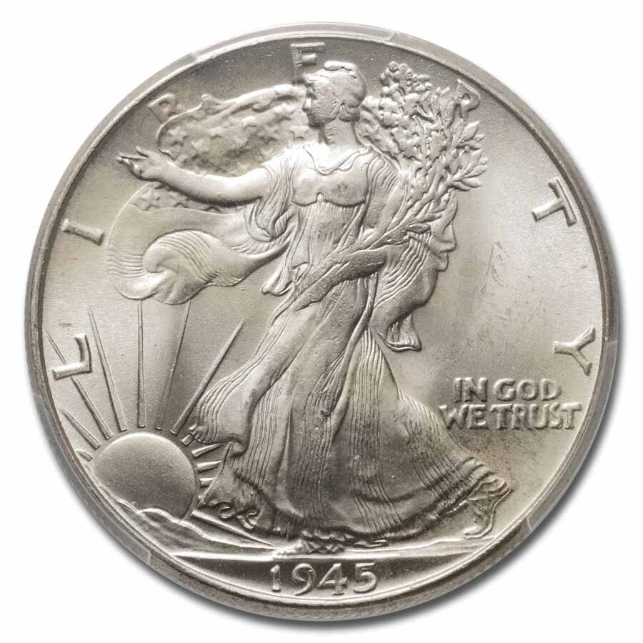 1945 Walking Liberty Half Dollar MS-65 PCGS