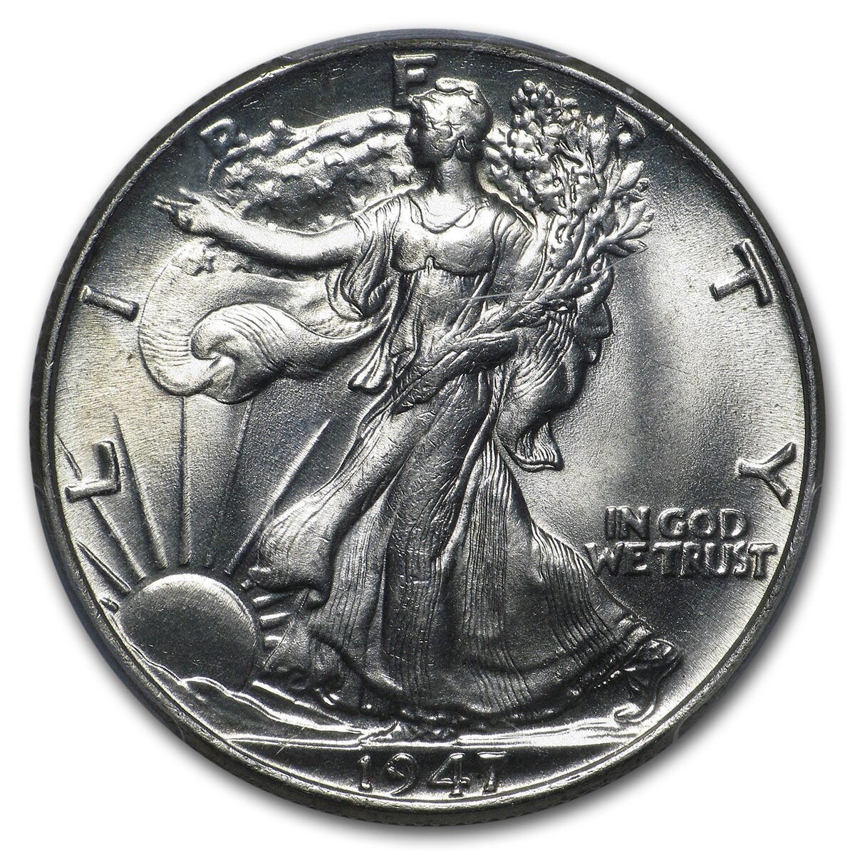 1947 Walking Liberty Half Dollar MS-64 PCGS