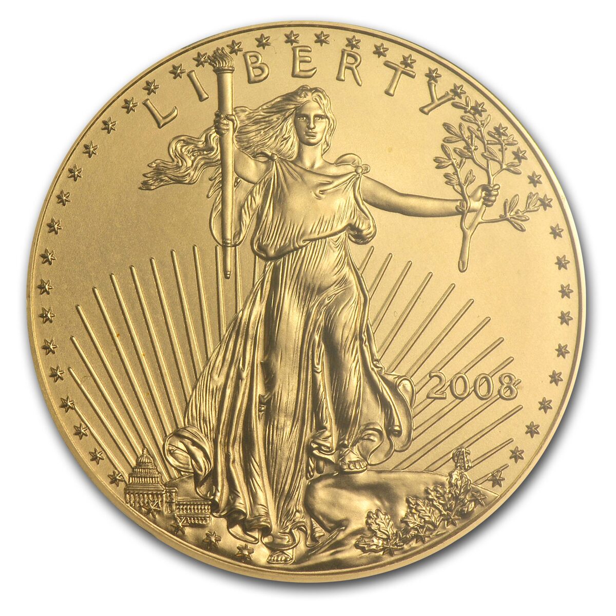 2008 1 oz American Gold Eagle MS-70 PCGS