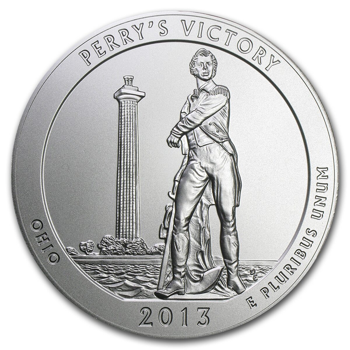 2013-P 5 oz Silver ATB Perry's Victory (w/Box & COA)