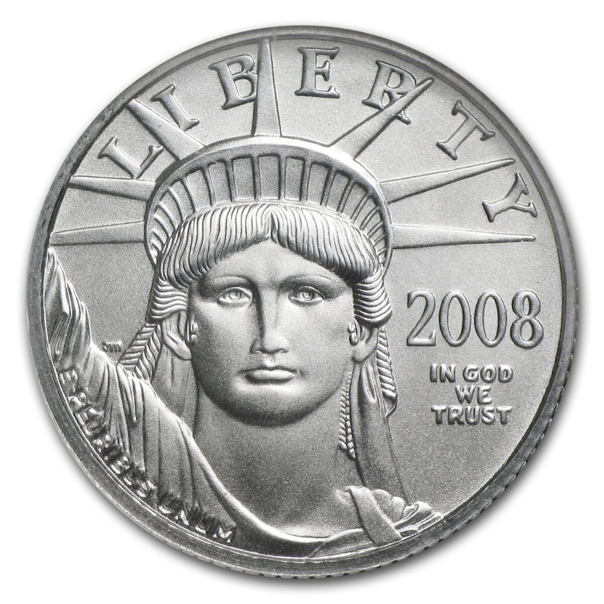 2008 1/10 oz American Platinum Eagle MS-70 NGC (ER)