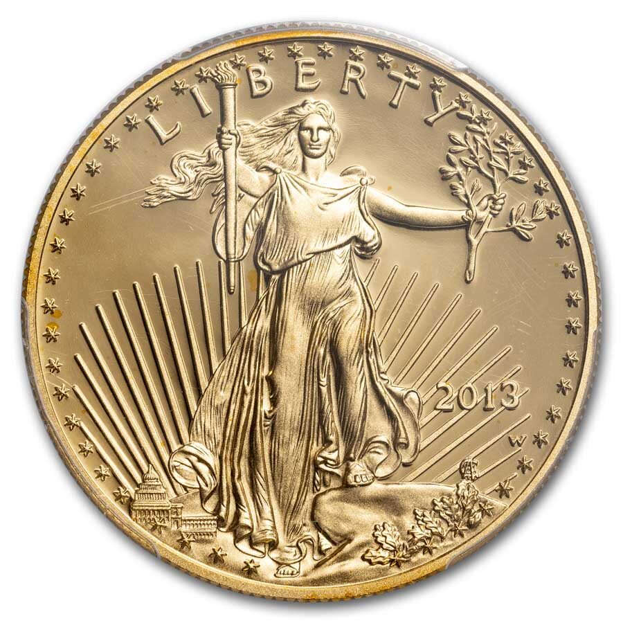 2013-W 1 oz Proof American Gold Eagle PR-70 PCGS