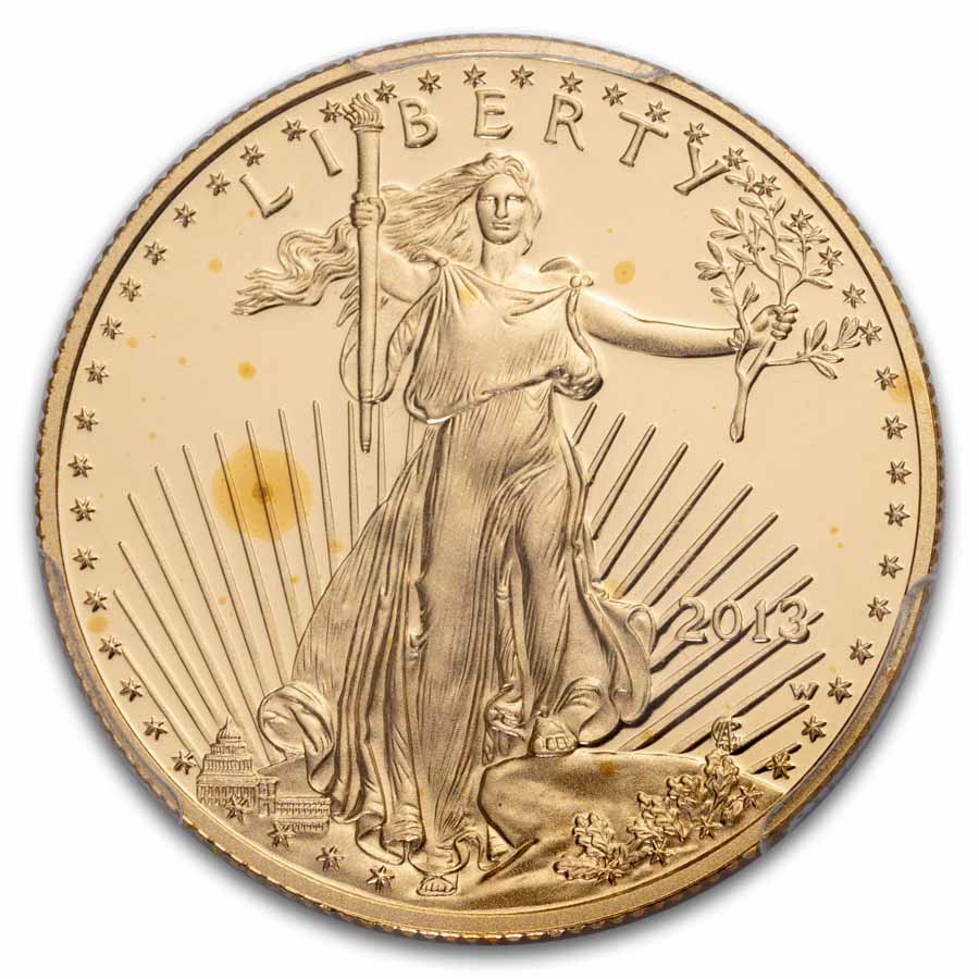 2013-W 1/2 oz Proof American Gold Eagle PR-70 PCGS