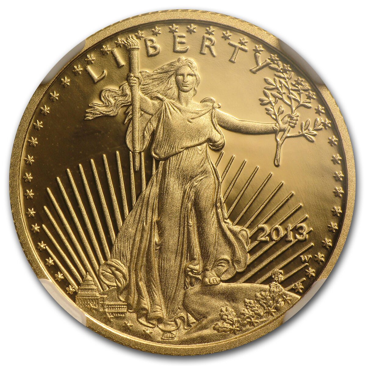 2013-W 1/4 oz Proof American Gold Eagle PF-70 NGC