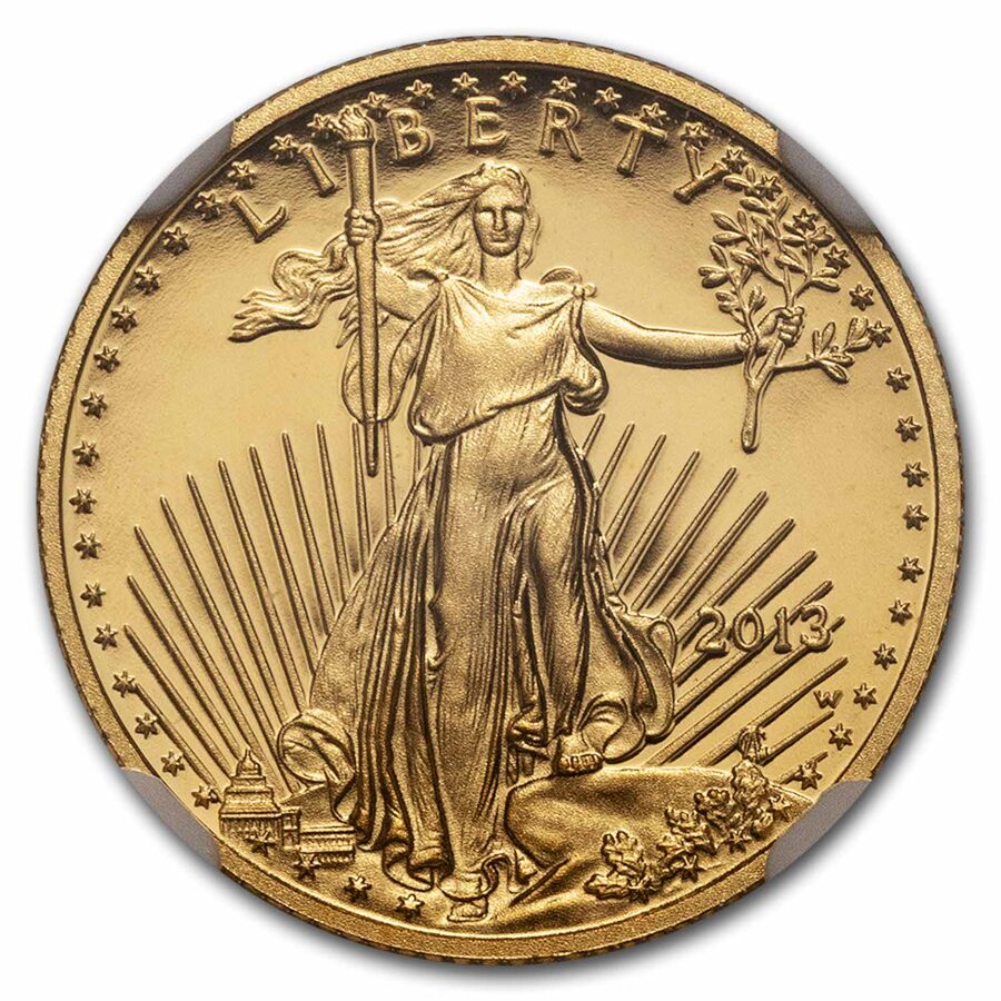 2013-W 1/10 oz Proof American Gold Eagle PF-70 NGC