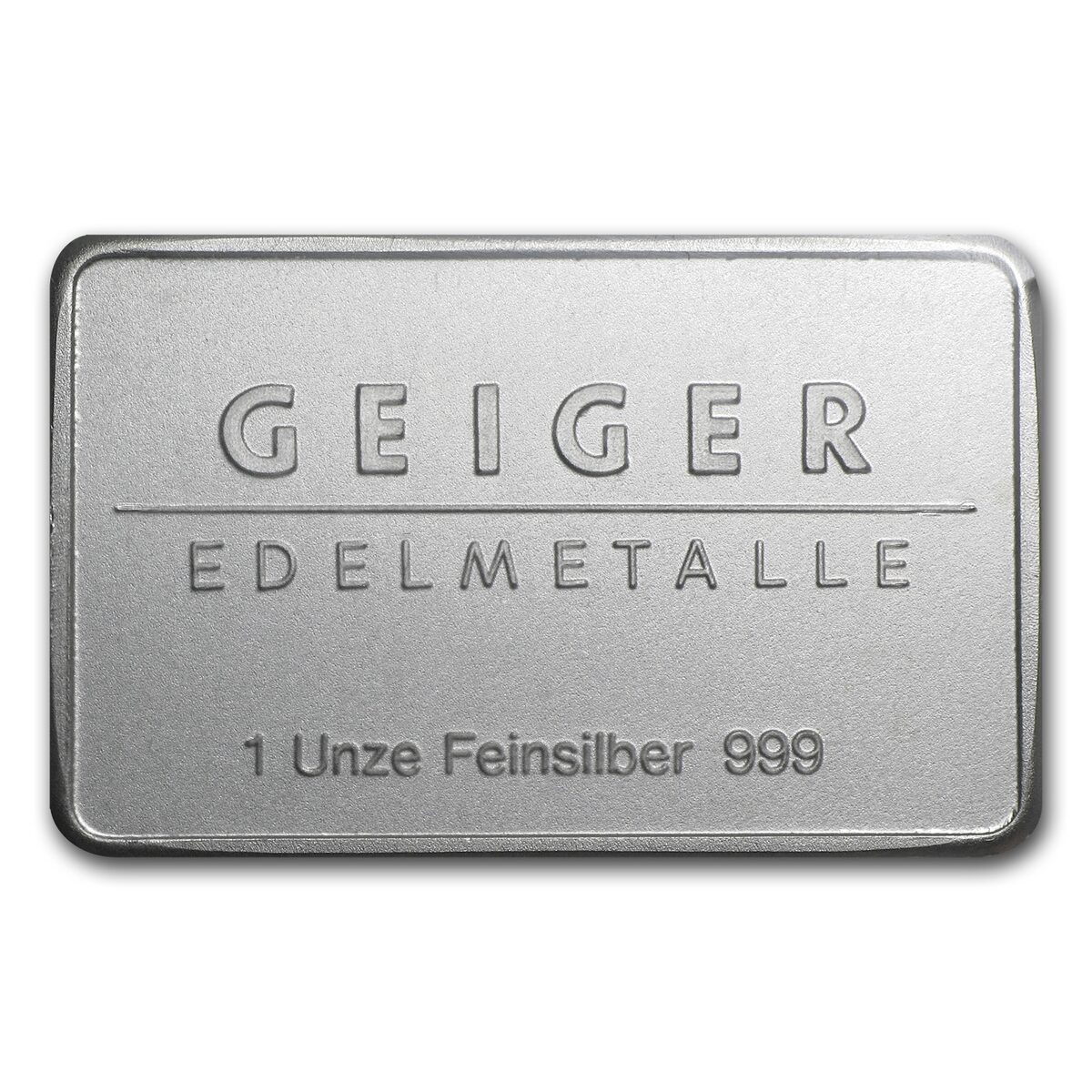 1 oz Silver Bar - Geiger Edelmetalle