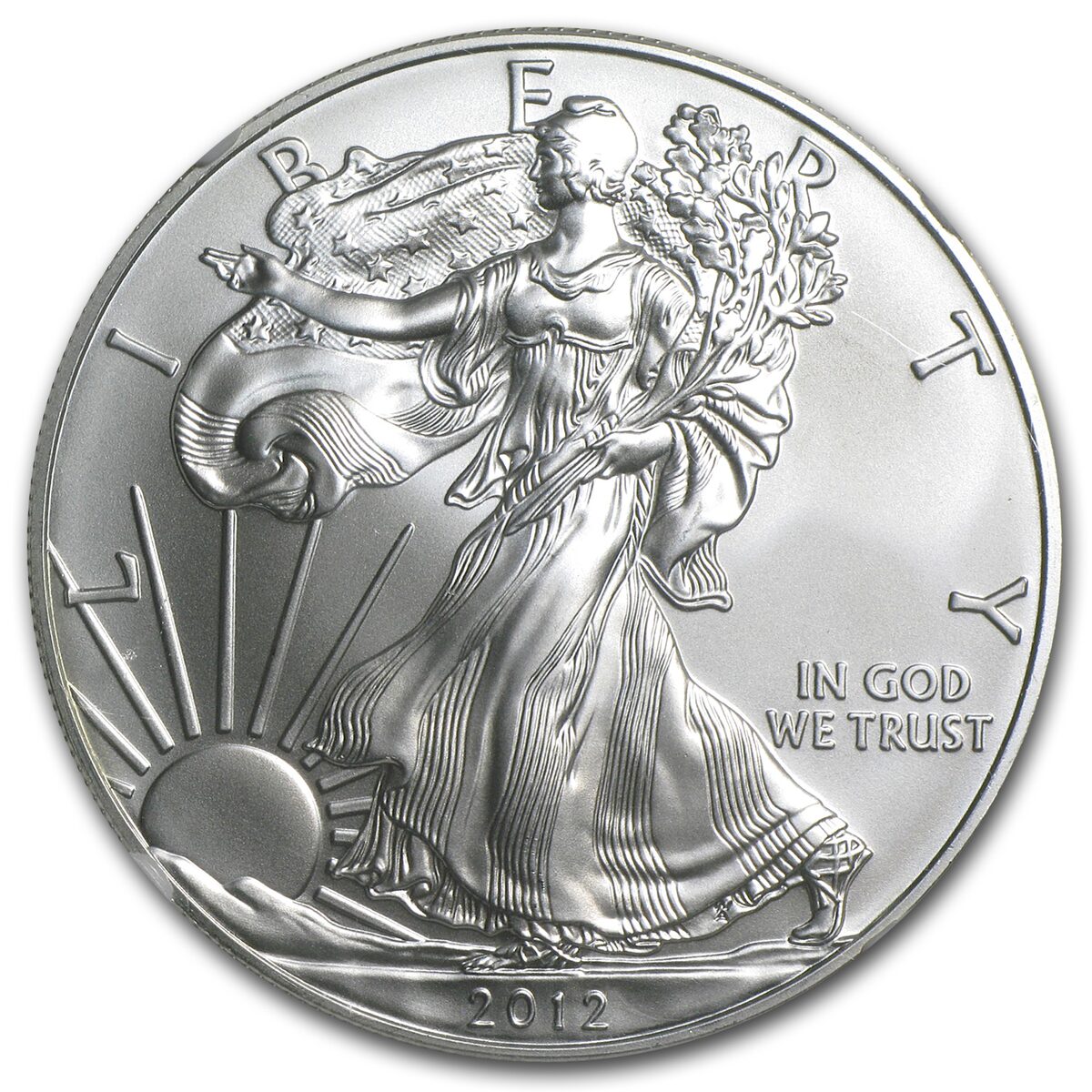 2012 American Silver Eagle MS-70 NGC (1st Release, Eagle Label)