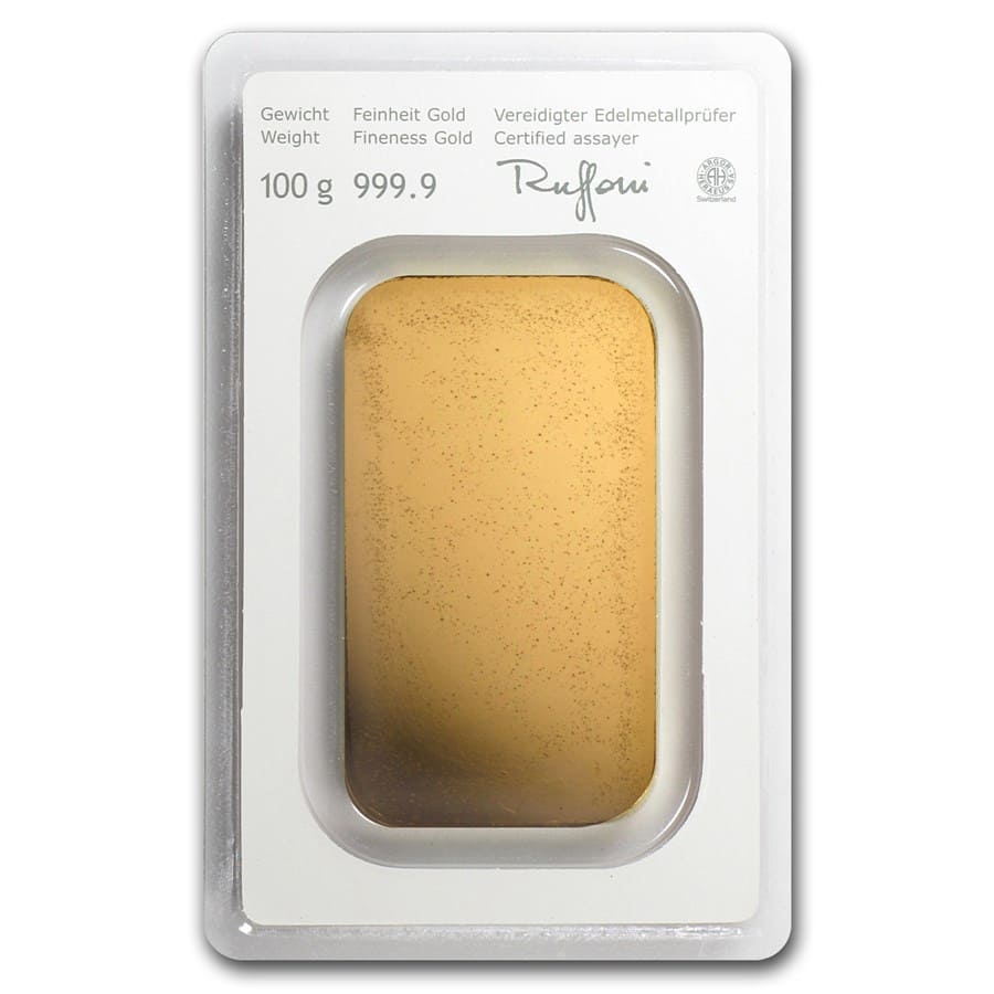 100 gram Gold Bar - Austrian Mint (In Assay)