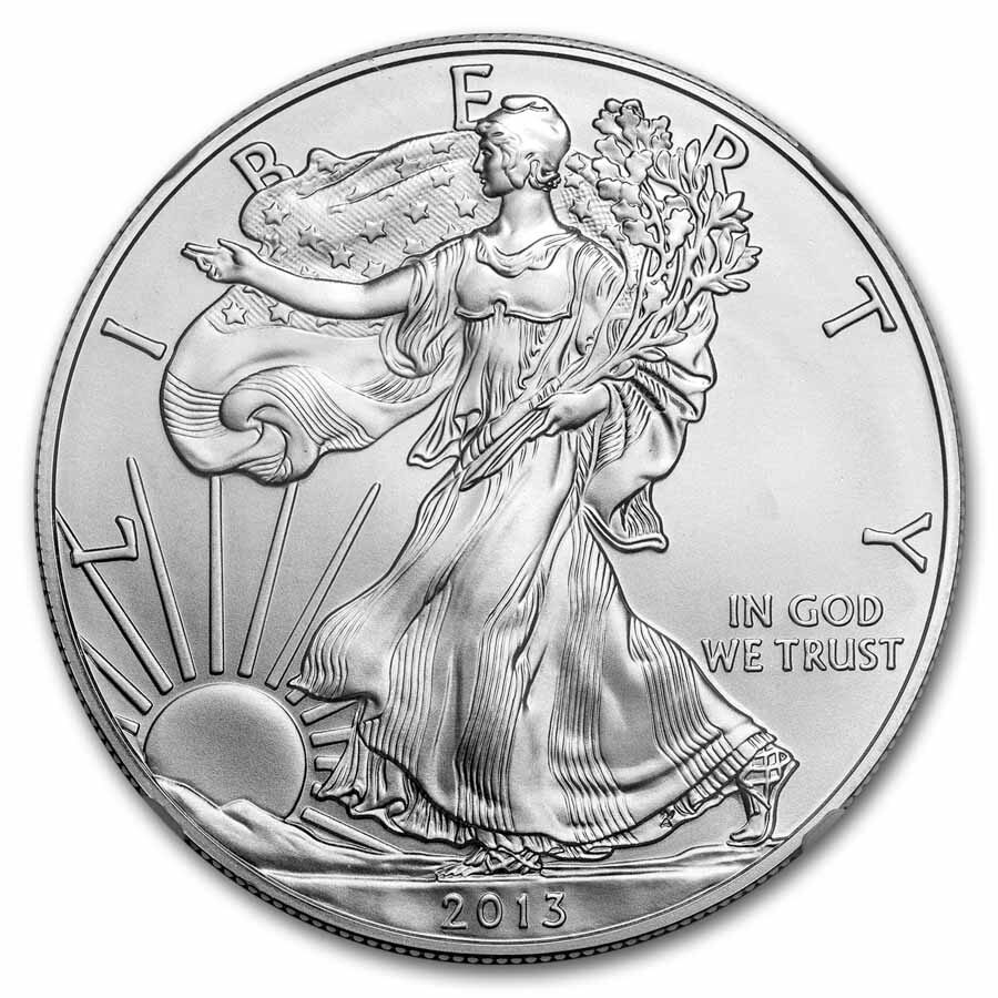 2013-W Burnished American Silver Eagle MS-70 NGC (ER)