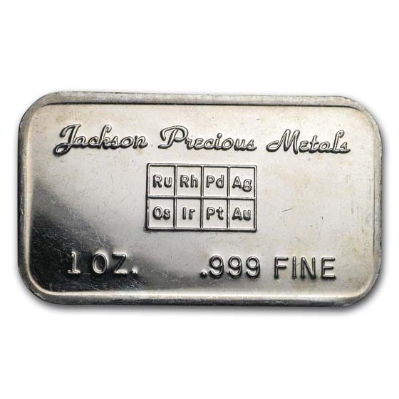 1 oz Silver Bar - Jackson Precious Metals