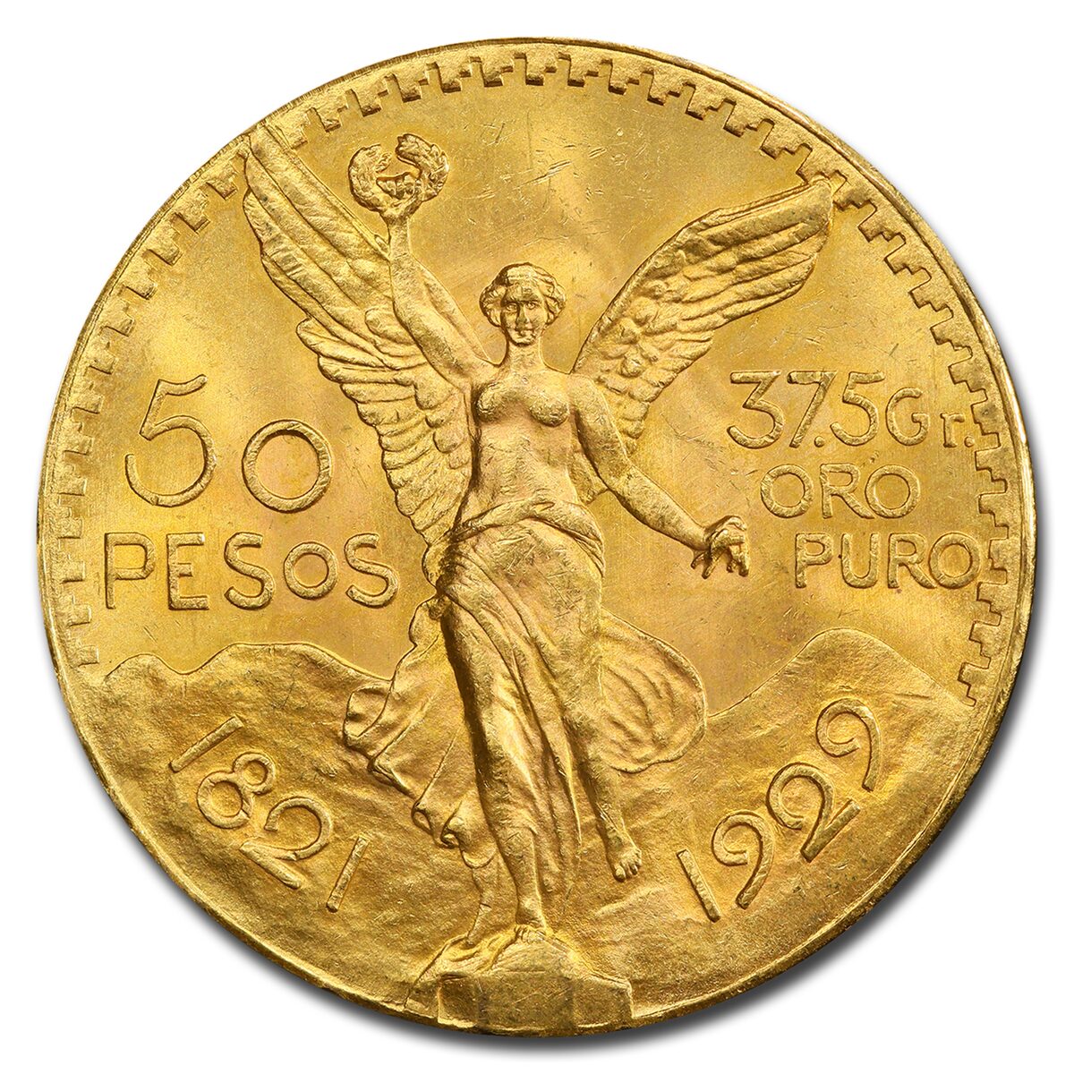 1929 Mexico Gold 50 Pesos MS-65 PCGS