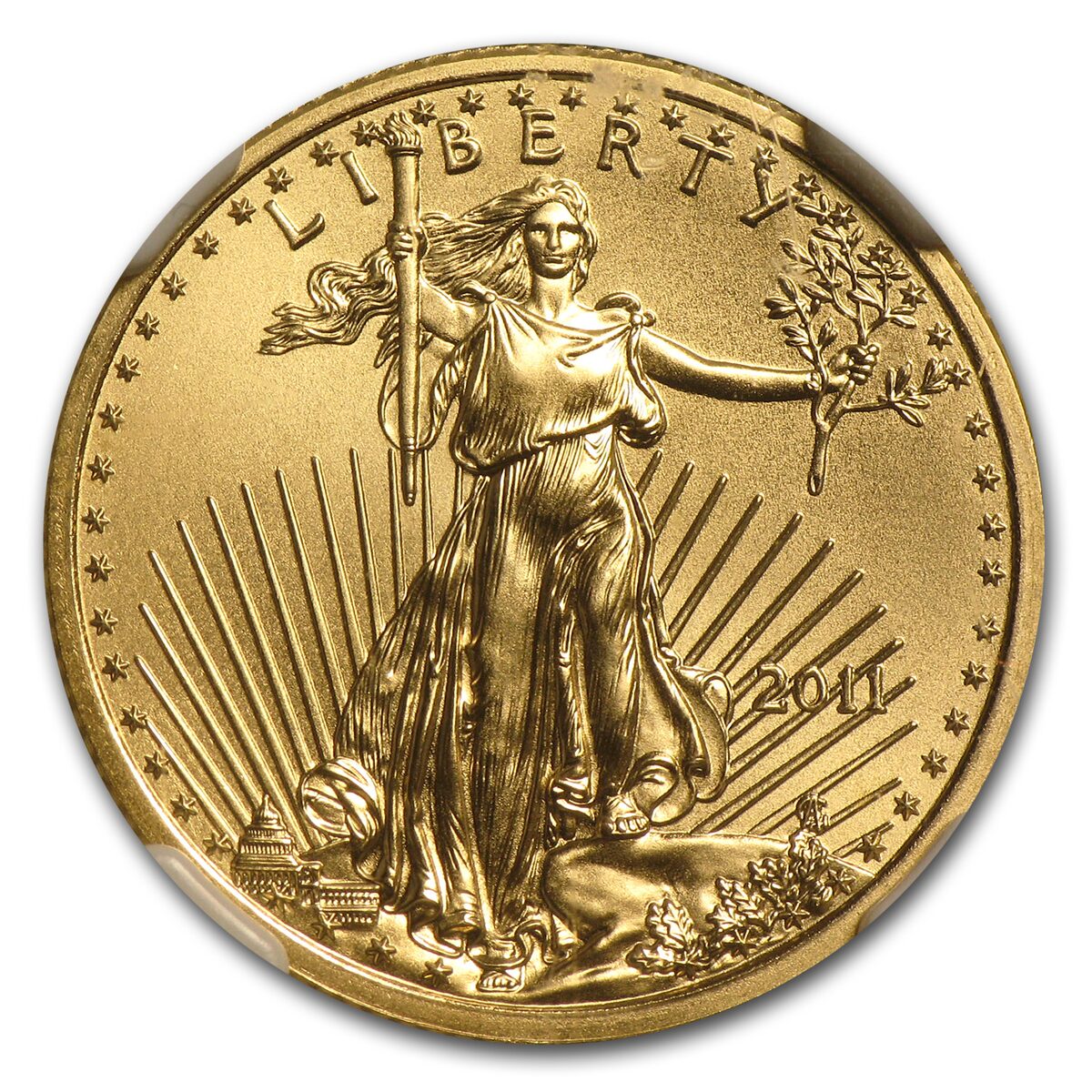 2011 1/4 oz American Gold Eagle MS-70 NGC