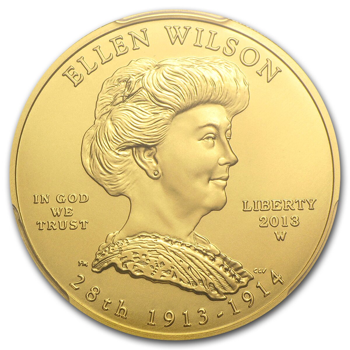 2013-W 1/2 oz Gold Ellen Wilson MS-70 PCGS (FirstStrike®)
