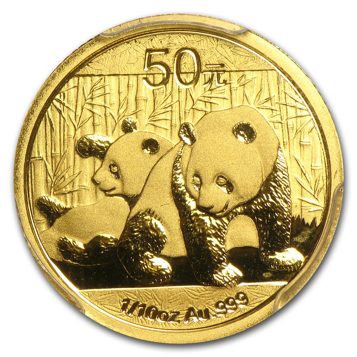 2010 China 1/10 oz Gold Panda MS-70 PCGS (FirstStrike®)