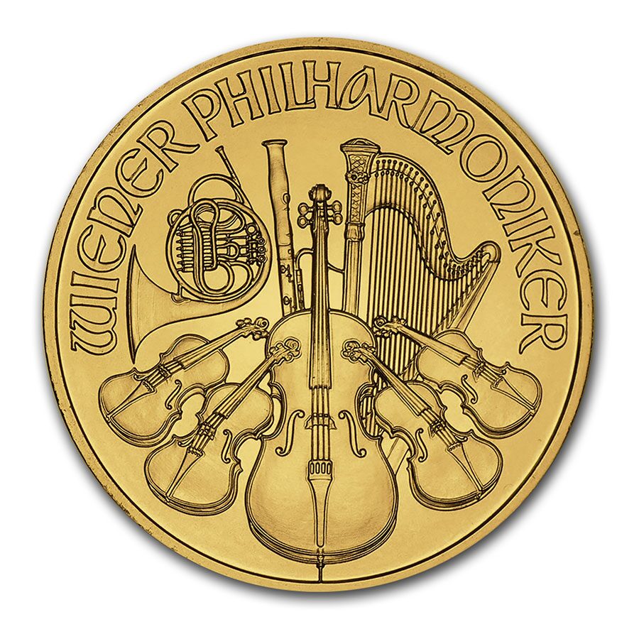 2014 Austria 1 oz Gold Philharmonic BU