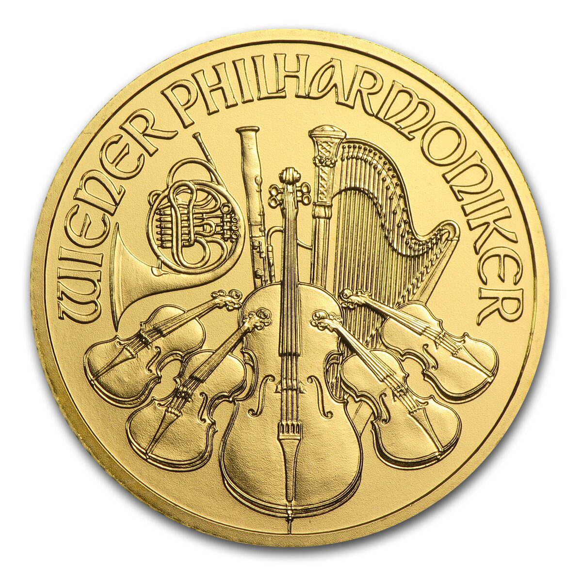 2014 Austria 1/4 oz Gold Philharmonic BU