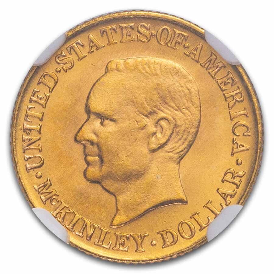 1916 Gold $1.00 McKinley MS-65 NGC CAC
