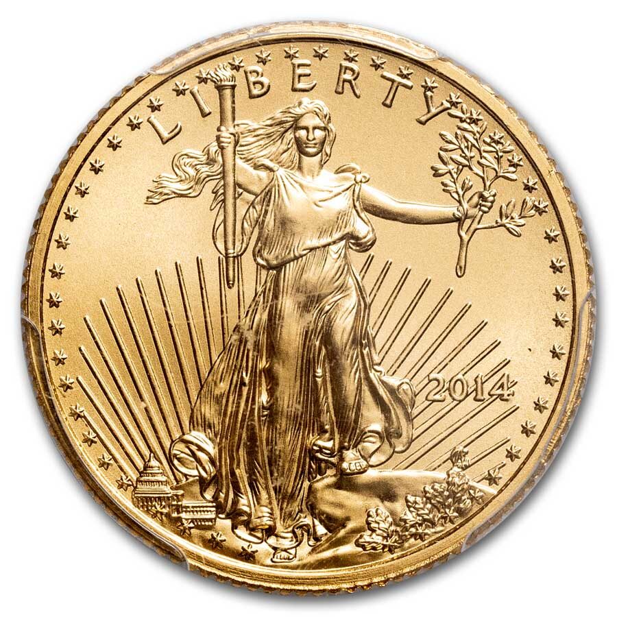 2014 1/4 oz American Gold Eagle MS-70 PCGS (FS®)