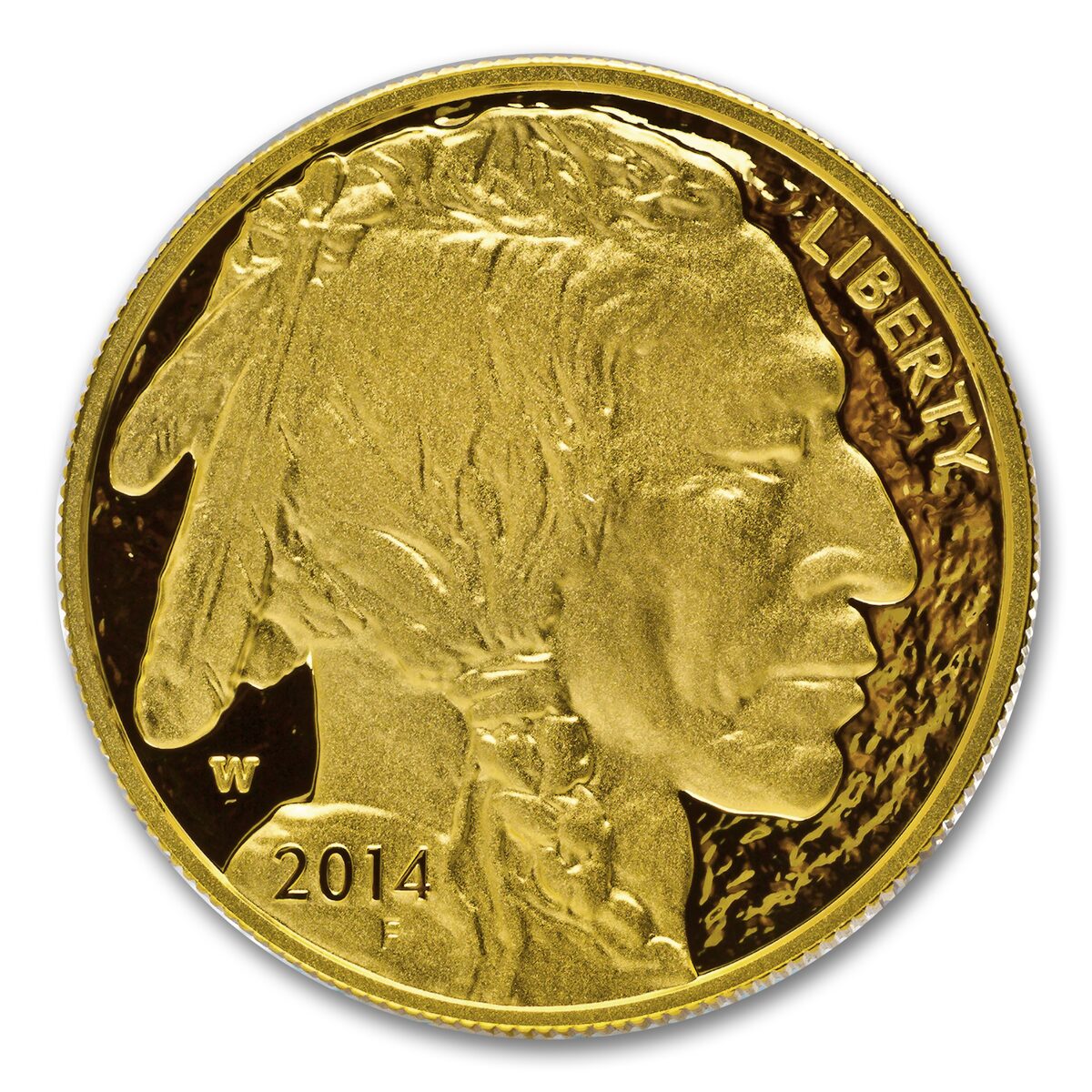 2014-W 1 oz Proof Gold Buffalo PR-70 PCGS (FS, Black Diamond)