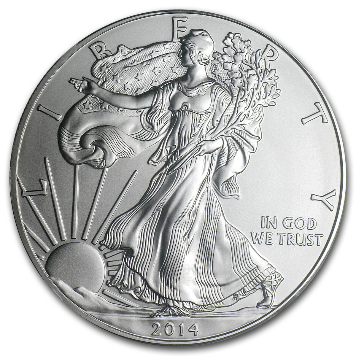 2014 (W) American Silver Eagle MS-70 NGC (Early Releases)